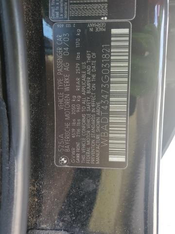 WBADT43473G031821 - 2003 BMW 525 I AUTOMATIC 黑色 照片 12