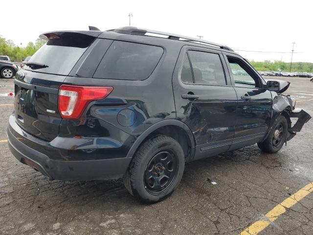 1FM5K8AR9GGA28467 - 2016 FORD EXPLORER POLICE INTERCEPTOR Schwarz Foto 3