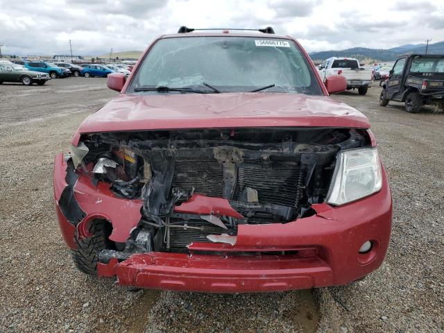 5N1AR1NB9BC608977 - 2011 NISSAN PATHFINDER S أحمر صورة 5