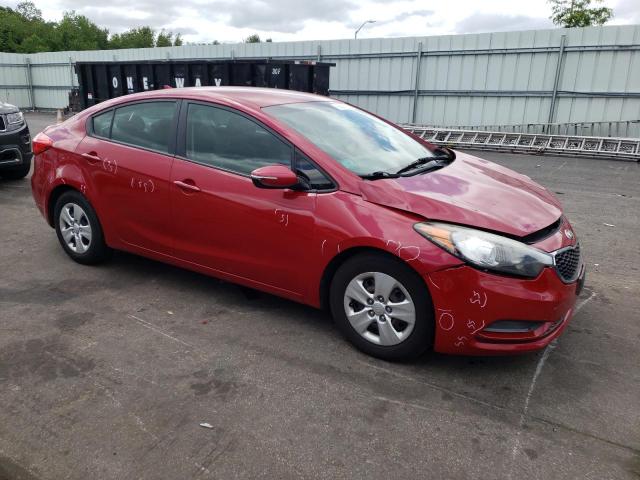 KNAFX4A61F5426403 - 2015 KIA FORTE LX RED photo 4