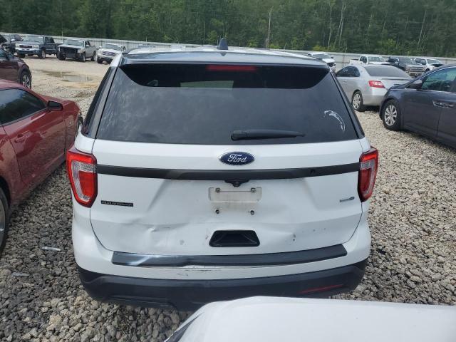 1FM5K8AR0JGB67782 - 2018 FORD EXPLORER POLICE INTERCEPTOR WHITE photo 6