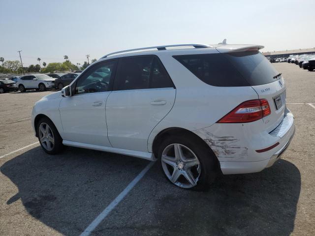 4JGDA5HB3EA395970 - 2014 MERCEDES-BENZ ML 350 4MATIC WHITE photo 2