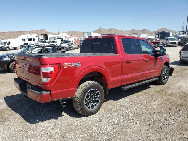 1FTFW1E80MKD51448 - 2021 FORD F150 SUPERCREW RED photo 3