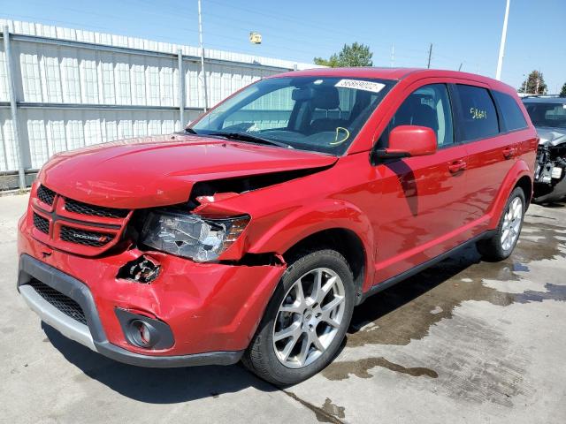 3C4PDDEG8JT255466 - 2018 DODGE JOURNEY GT RED photo 2