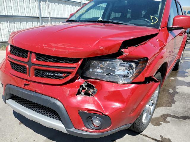 3C4PDDEG8JT255466 - 2018 DODGE JOURNEY GT RED photo 9