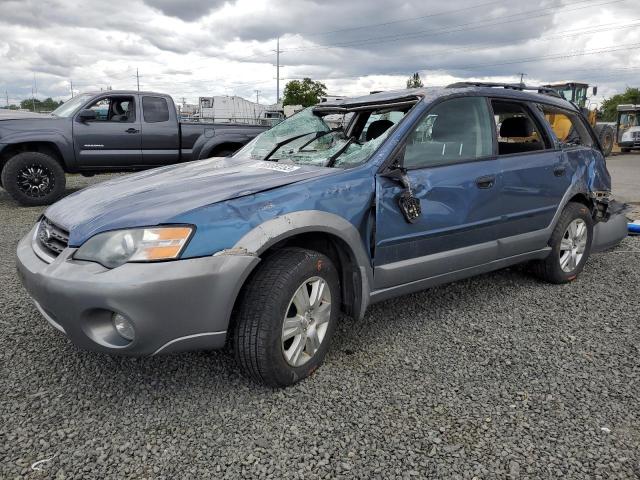 4S4BP61C456341918 - 2005 SUBARU LEGACY OUTBACK 2.5I BLUE photo 1