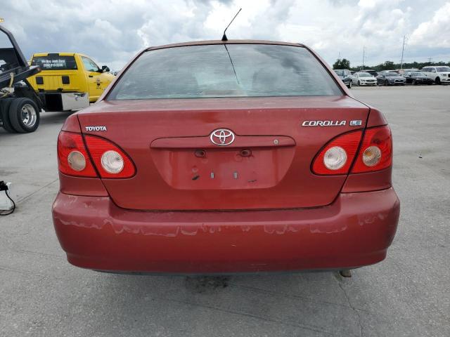 1NXBR32E37Z851247 - 2007 TOYOTA COROLLA CE RED photo 6