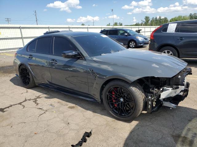WBS43AY0XRFS41702 - 2024 BMW M3 COMPETITION GRAY photo 4