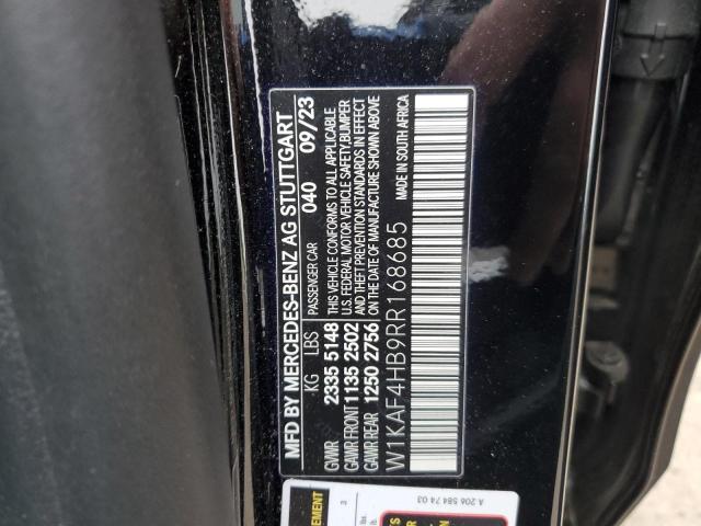 W1KAF4HB9RR168685 - 2024 MERCEDES-BENZ C 300 4MATIC BLACK photo 12