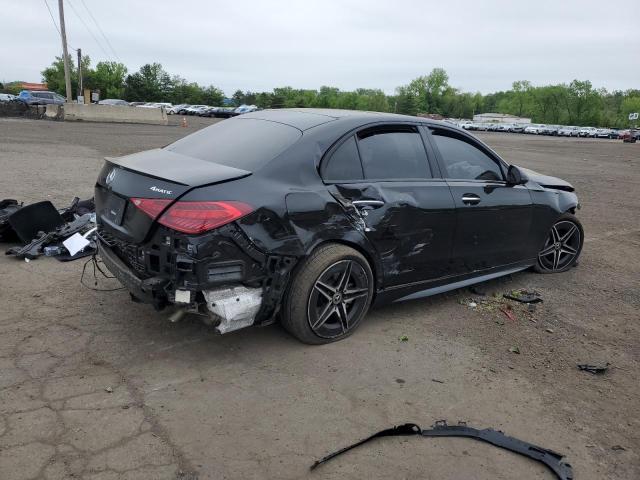 W1KAF4HB9RR168685 - 2024 MERCEDES-BENZ C 300 4MATIC BLACK photo 3