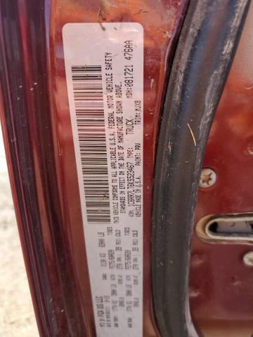 1C6RR7LT6KS523467 - 2019 RAM 1500 CLASS SLT 红色 照片 12