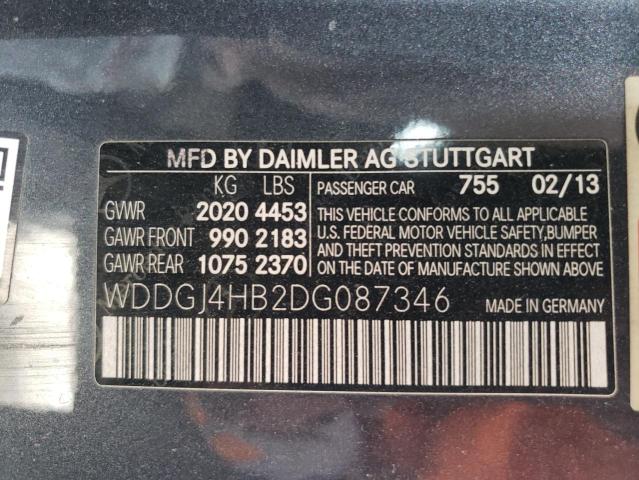 WDDGJ4HB2DG087346 - 2013 MERCEDES-BENZ C 250 GRAY photo 13