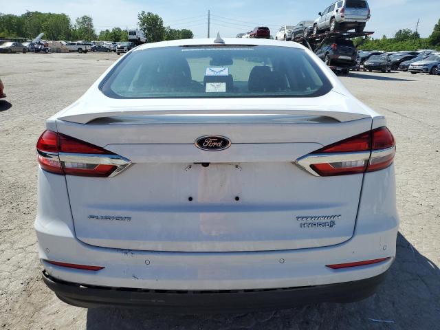 3FA6P0RU0KR185509 - 2019 FORD FUSION TITANIUM WHITE photo 6