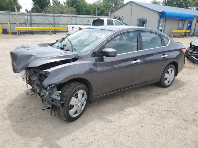 3N1AB7AP8EY339043 - 2014 NISSAN SENTRA S GRAY photo 1