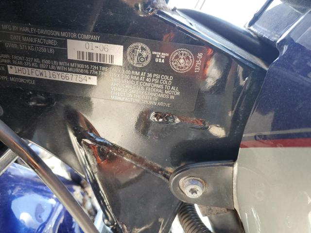 1HD1FCW116Y667754 - 2006 HARLEY-DAVIDSON FLHTCUI 蓝色 照片 9