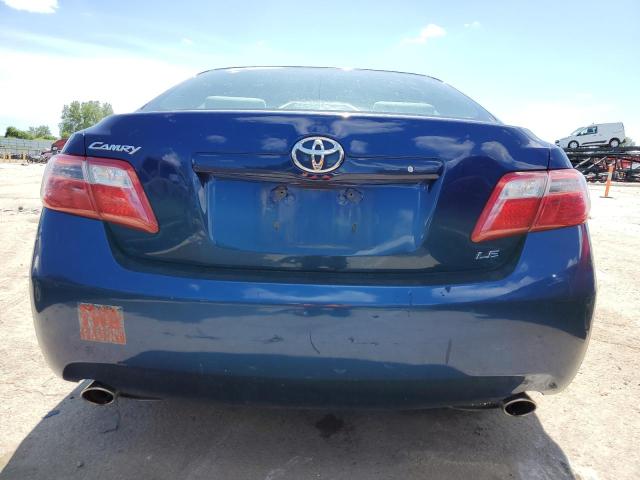 4T1BK46KX7U049837 - 2007 TOYOTA CAMRY LE BLUE photo 6