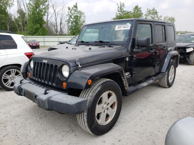 1J4GA59167L117640 - 2007 JEEP WRANGLER SAHARA BLACK photo 1