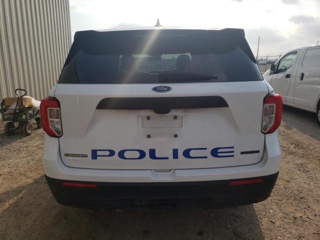 1FM5K8AB3MGA64444 - 2021 FORD EXPLORER POLICE INTERCEPTOR WHITE photo 6