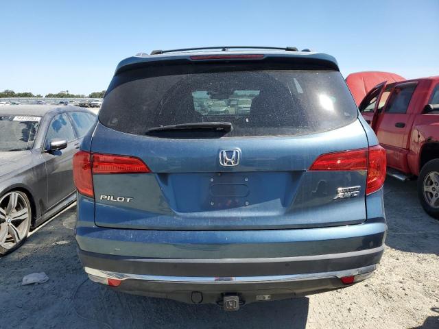 5FNYF6H90JB048186 - 2018 HONDA PILOT TOURING BLUE photo 6