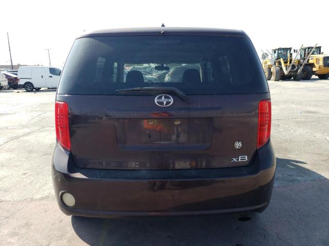 JTLKE50E181032176 - 2008 TOYOTA SCION XB BURGUNDY photo 6