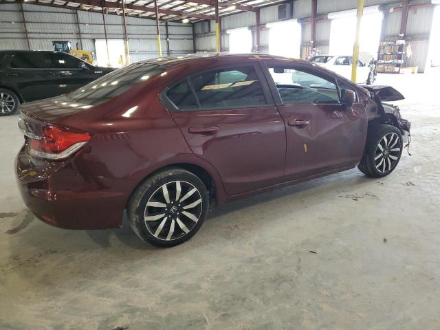 19XFB2F92EE043825 - 2014 HONDA CIVIC EXL MAROON photo 3