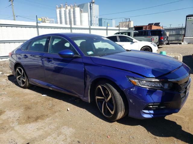 1HGCV1F32LA014035 - 2020 HONDA ACCORD SPORT BLUE photo 4