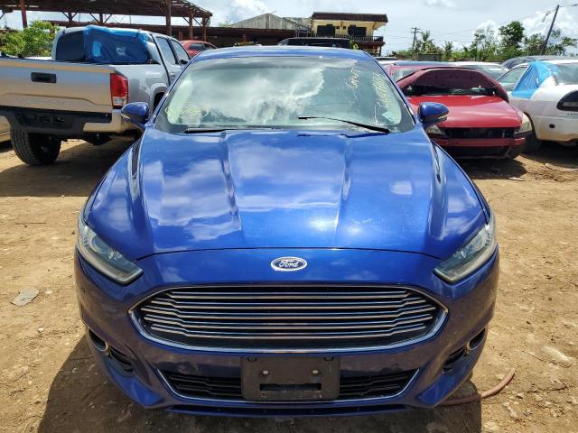 3FA6P0RU9FR199057 - 2015 FORD FUSION TITANIUM HEV BLUE photo 5