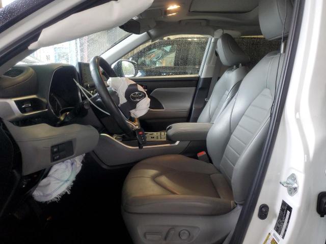 5TDGZRBH4NS195276 - 2022 TOYOTA HIGHLANDER XLE WHITE photo 7