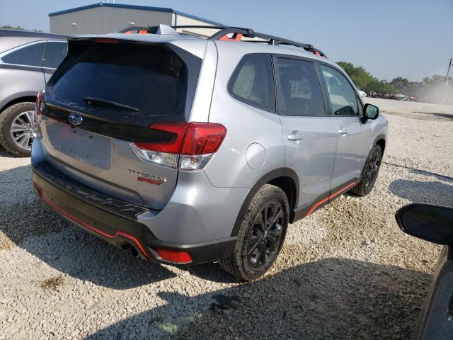 JF2SKAPC4KH484169 - 2019 SUBARU FORESTER SPORT SILVER photo 3