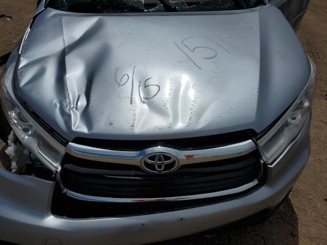 5TDJKRFH1GS505861 - 2016 TOYOTA HIGHLANDER XLE SILVER photo 12