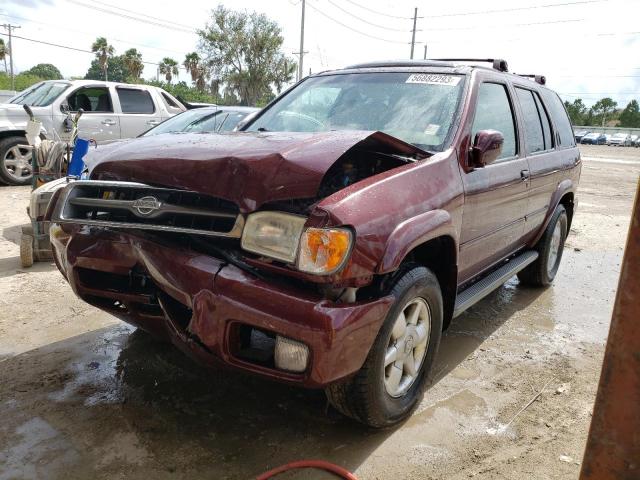 JN8DR09X61W578016 - 2001 NISSAN PATHFINDER LE 勃艮第红 照片 1