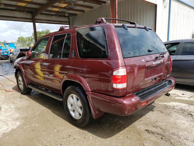 JN8DR09X61W578016 - 2001 NISSAN PATHFINDER LE 勃艮第红 照片 2