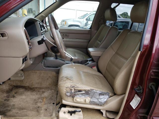 JN8DR09X61W578016 - 2001 NISSAN PATHFINDER LE 勃艮第红 照片 7