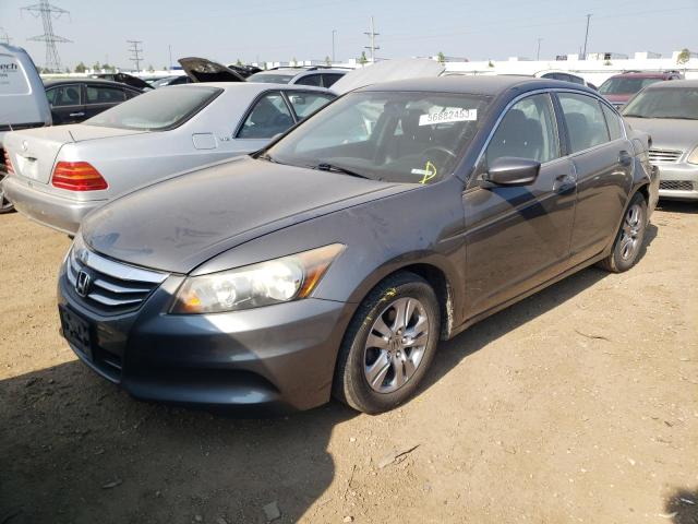 1HGCP2F67CA128218 - 2012 HONDA ACCORD SE GRAY photo 1