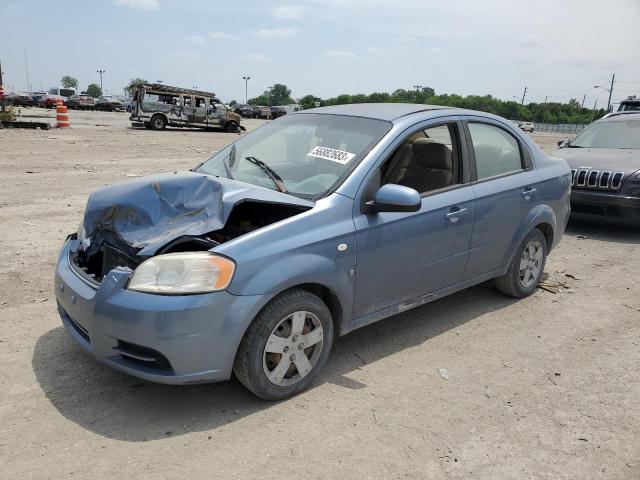 KL1TD56627B157349 - 2007 CHEVROLET AVEO BASE BLUE photo 1