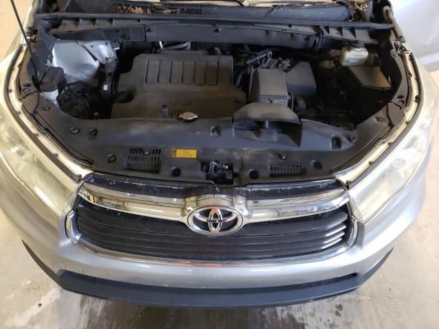 5TDJKRFH2FS081508 - 2015 TOYOTA HIGHLANDER XLE 银色 照片 12