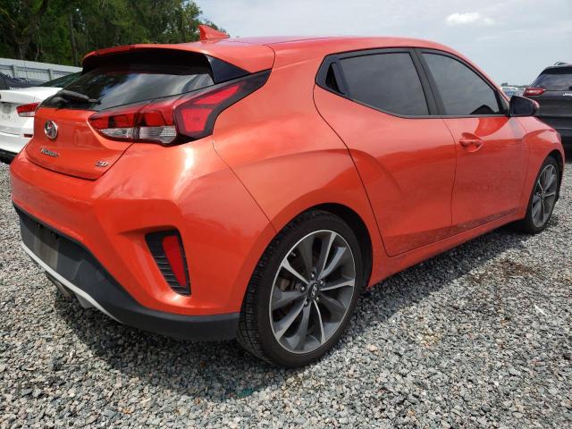 KMHTG6AFXKU013635 - 2019 HYUNDAI VELOSTER BASE ORANGE photo 3