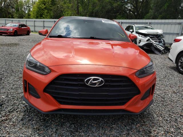 KMHTG6AFXKU013635 - 2019 HYUNDAI VELOSTER BASE ORANGE photo 5