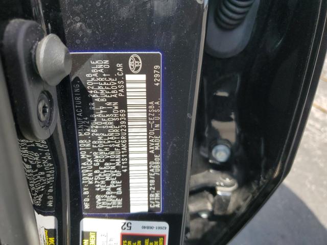 4T1S11AK6RU239369 - 2024 TOYOTA CAMRY SE NIGHT SHADE BLACK photo 12