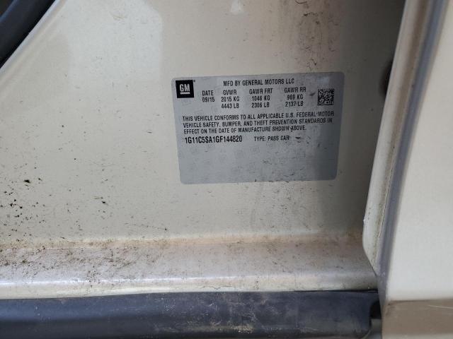 1G11C5SA1GF144820 - 2016 CHEVROLET MALIBU LIM LT 银色 照片 12