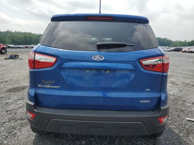 MAJ6P1UL5JC244894 - 2018 FORD ECOSPORT SE BLUE photo 6