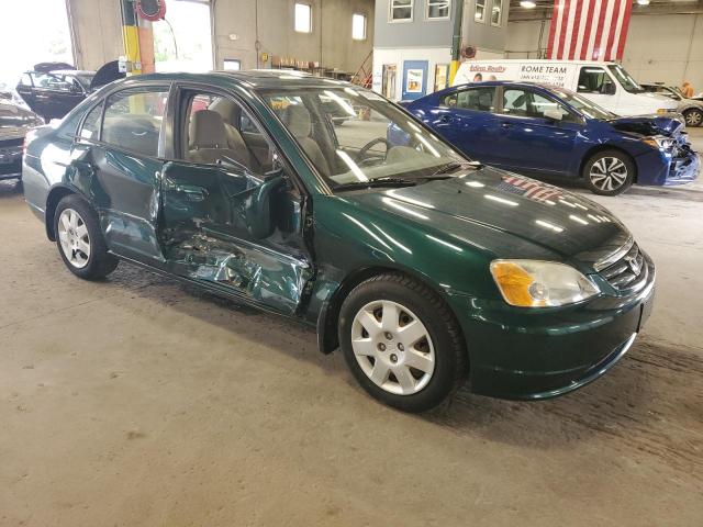 1HGES26822L024439 - 2002 HONDA CIVIC EX GREEN photo 4