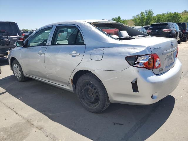 1NXBU4EE2AZ379792 - 2010 TOYOTA COROLLA BASE SILVER photo 2