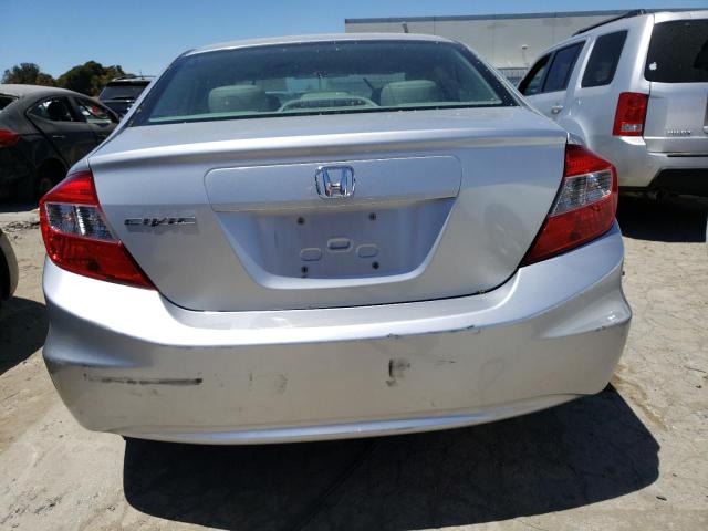 2HGFB2F92CH589494 - 2012 HONDA CIVIC EXL SILVER photo 6