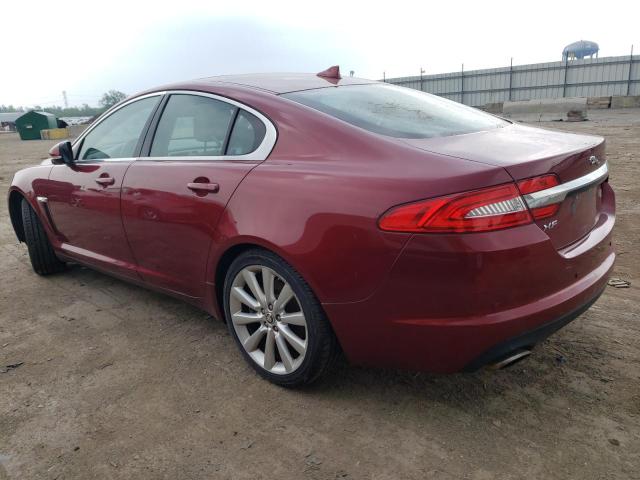 SAJWJ0EFXD8S84038 - 2013 JAGUAR XF BURGUNDY photo 2