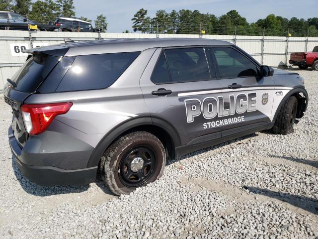 1FM5K8AC5NGA08371 - 2022 FORD EXPLORER POLICE INTERCEPTOR SILVER photo 3