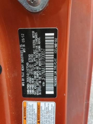 JF1ZNAA17D1700657 - 2013 TOYOTA SCION FR-S ORANGE photo 13
