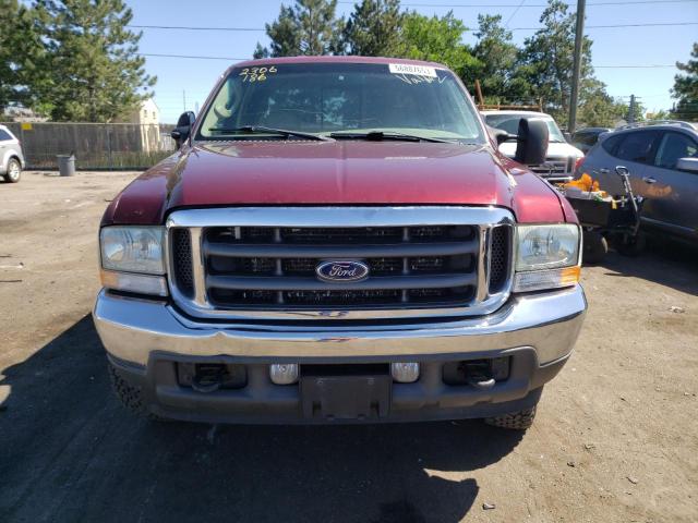 1FTSW31PX4EB93724 - 2004 FORD F350 SRW SUPER DUTY BURGUNDY photo 5