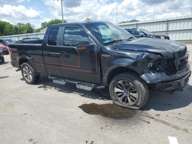 1FTFX1ET2CFA79770 - 2012 FORD F150 SUPER CAB BLACK photo 4