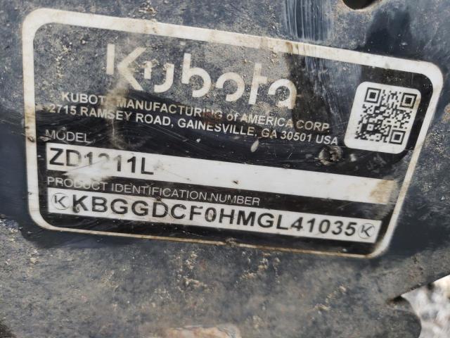 KBGGDCF0HMGL41035 - 2022 KUBO MOWER ORANGE photo 10